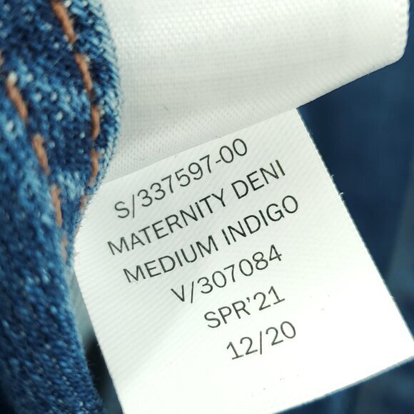 GAP Maternity Overalls Straight Leg XL Medium Indigo Blue - Picture 14 of 14